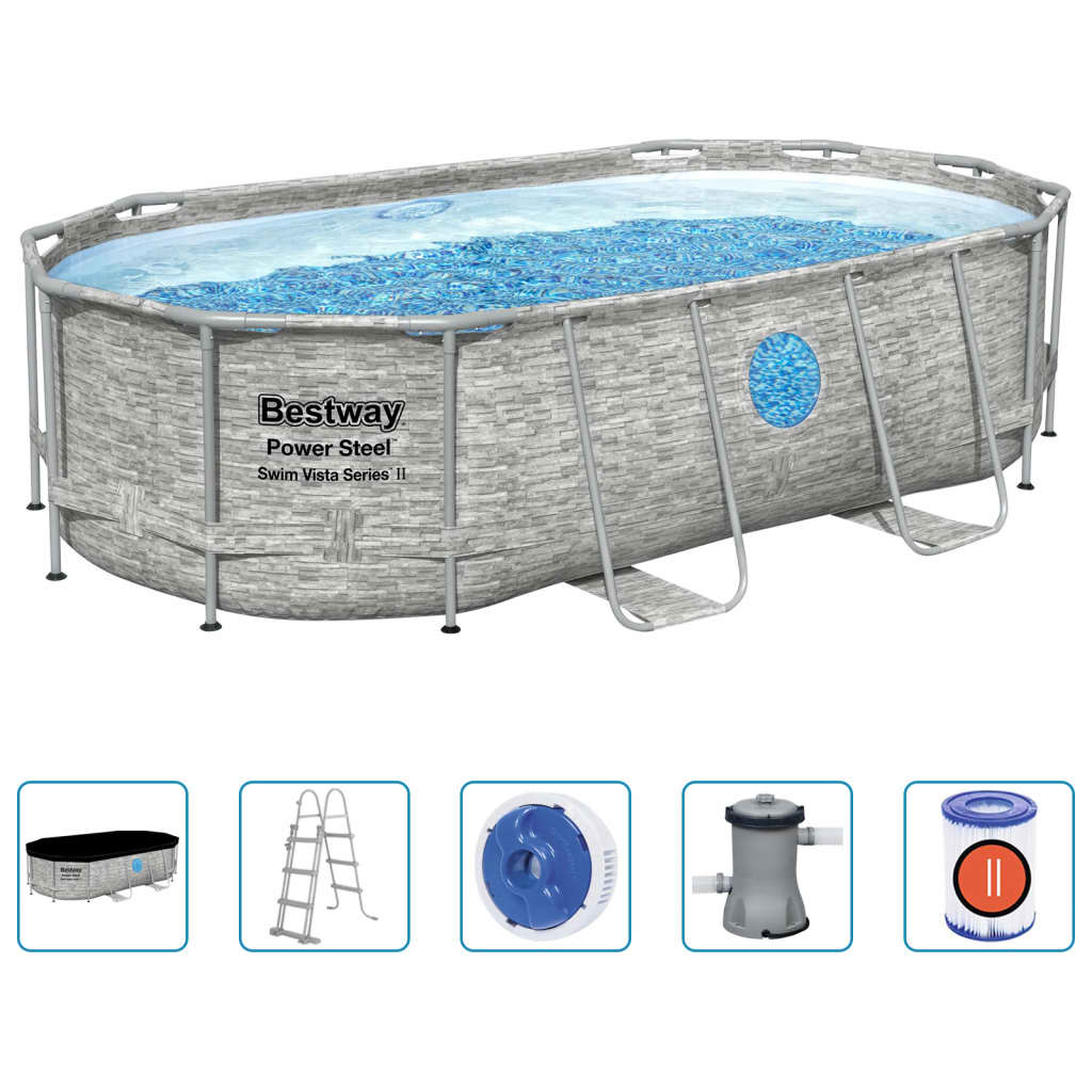 Bestway Power Steel Pool-Set 427X250X100 Cm