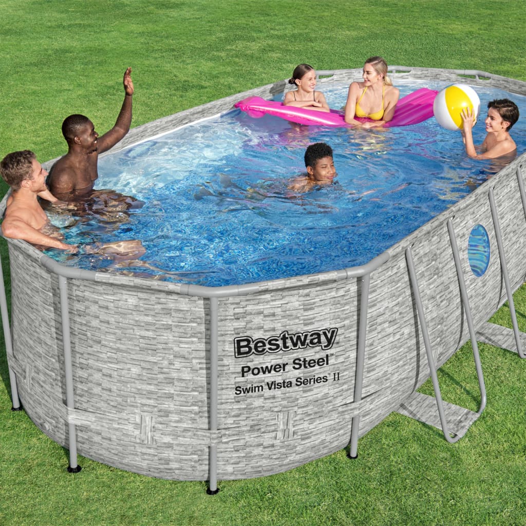 Bestway Pool-Set Power Steel Swim Vista Serie 549X274X122 Cm