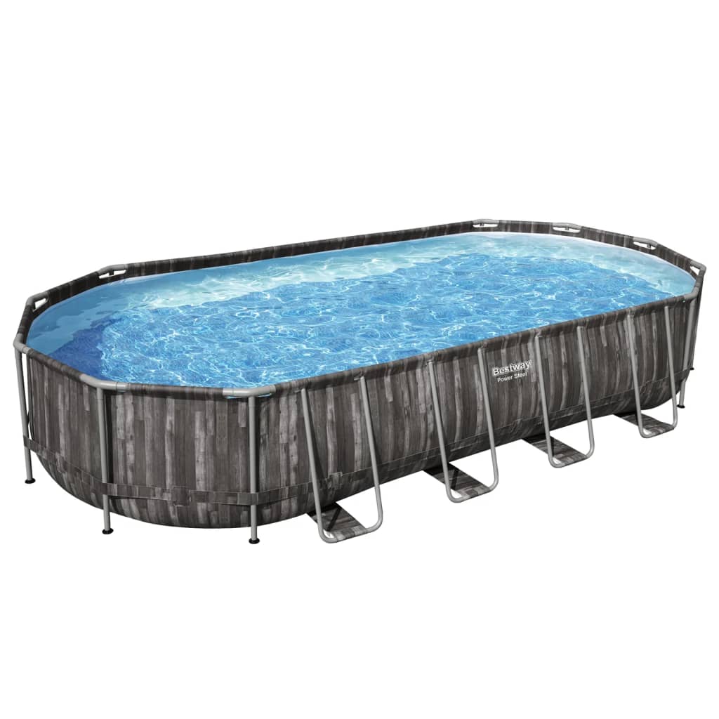 Bestway Swimmingpool Set Oval 7,32X3,66X1,22 M