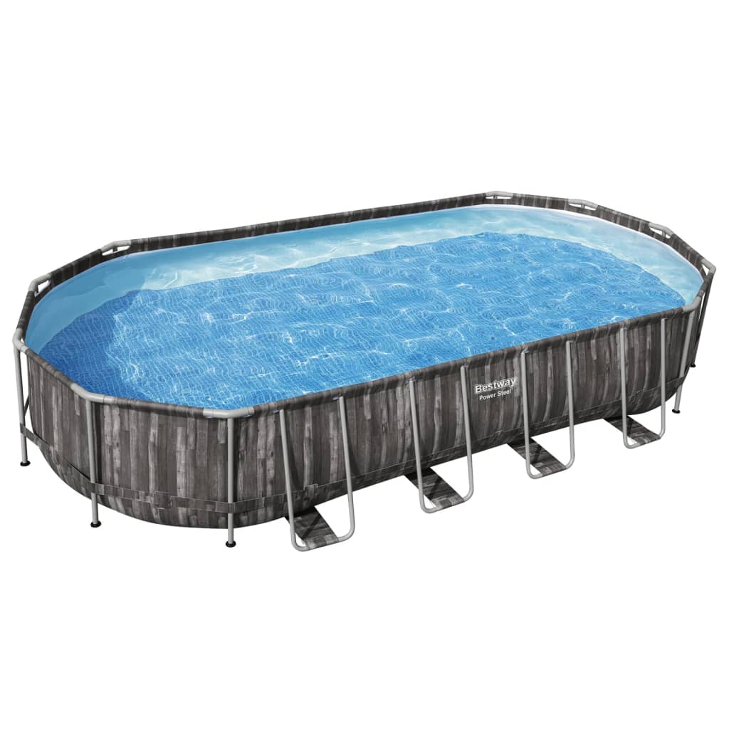 Bestway Swimmingpool Set Oval 7,32X3,66X1,22 M