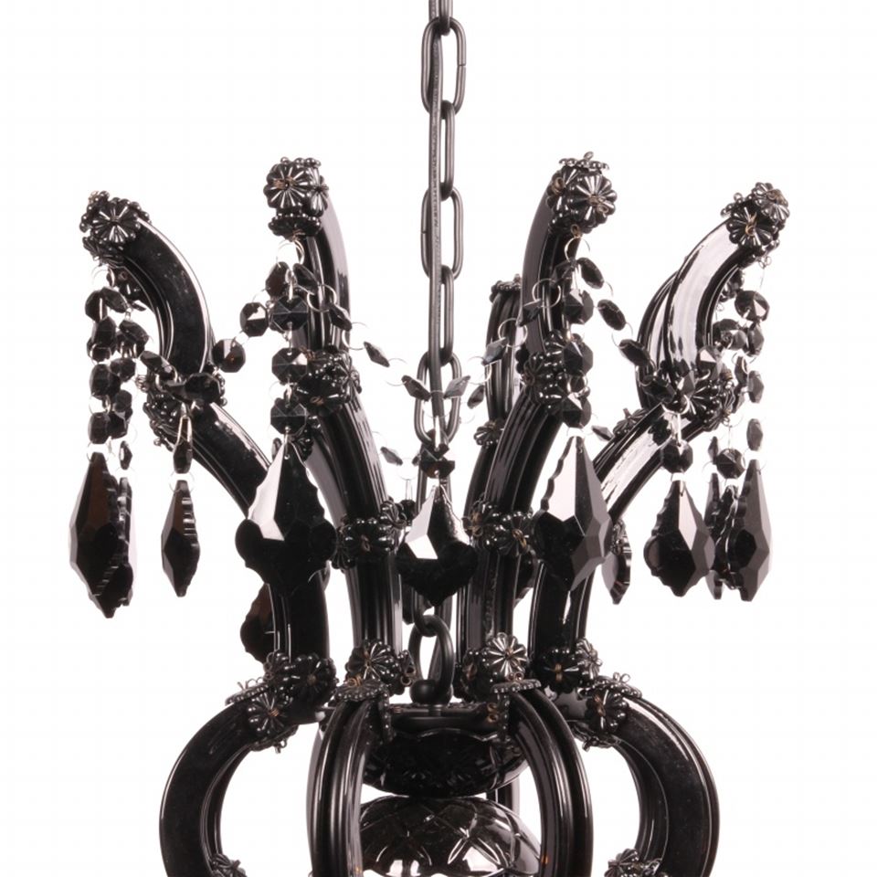 DS chandelier, ceiling light Maria Theresia 78 cm, black