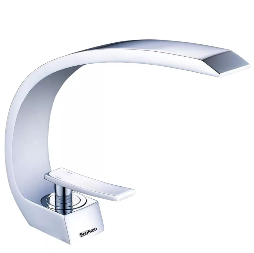 EcoRain designer basin mixer Sophie - chrome