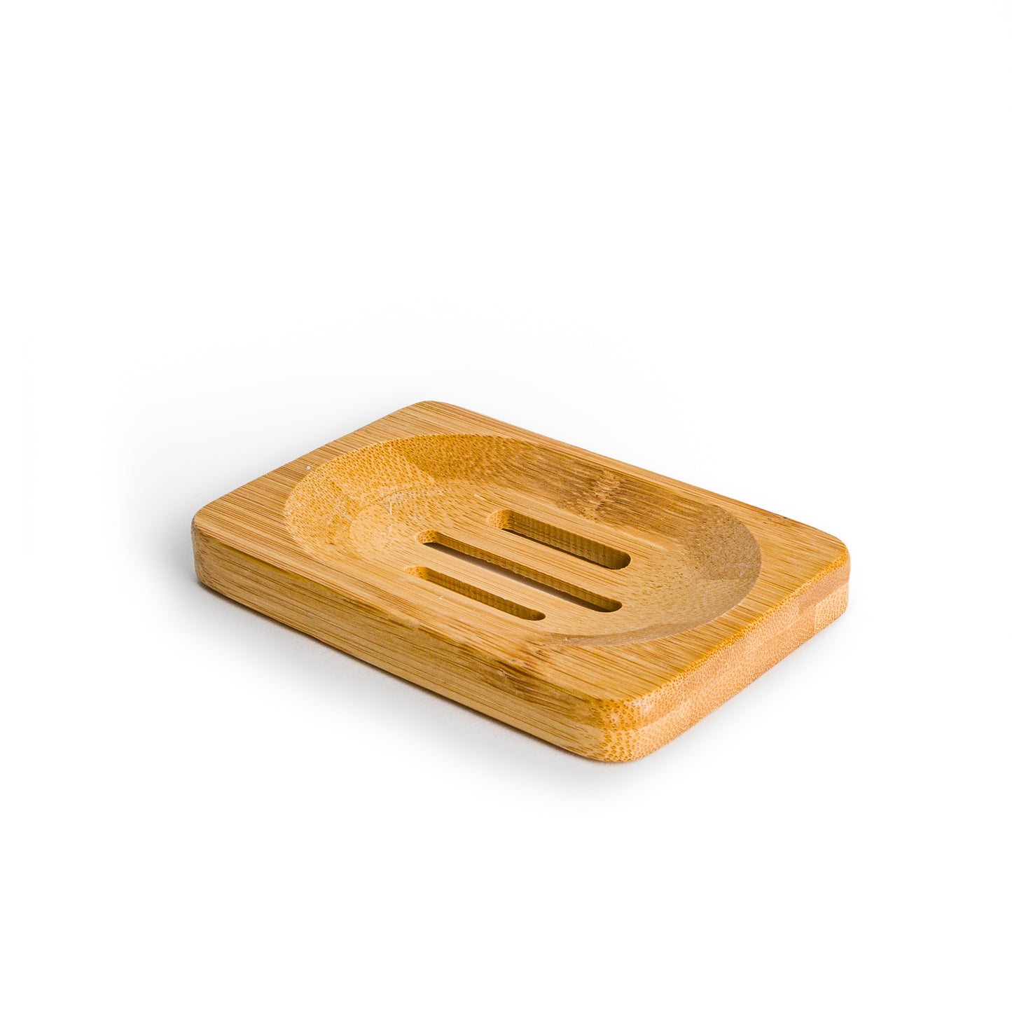 Sustainable and eco-friendly bamboo soap dish – rectangular